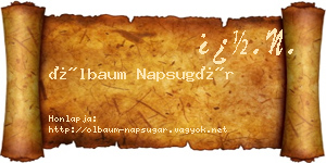 Ölbaum Napsugár névjegykártya